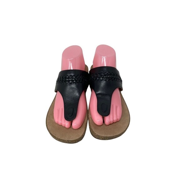 Clarks Sandals Women's Size 8.5 Medium Black Slides Unstructured Un Perri Vibe - Picture 5 of 10